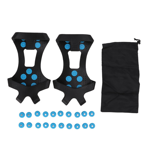 1Pair Shoe Crampons Snow Walking Traction 10 Spikes Ice Gripper Cleats for Hiking Walking MountaineeringS 31-36