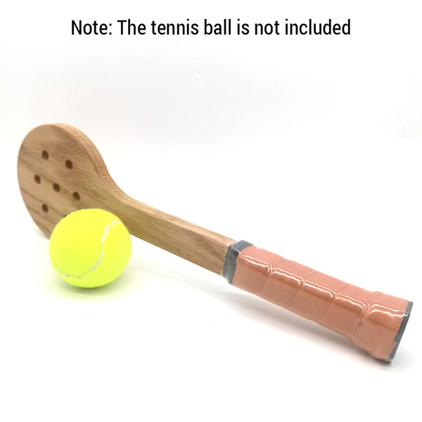 Wooden Tennis Spoon Sticking Practice Tennis Racket Tennis Sweet Spot Trainer Tennis Training Aid