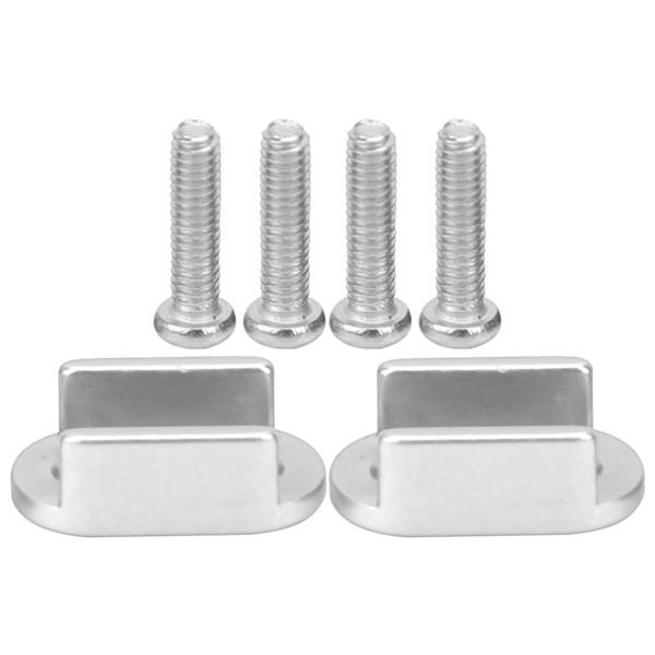 2Pcs RC Rear Axle Leaf Spring Suspension Mount Plate Fit for WPL D12 1/10 Remote Control TrucksSilver