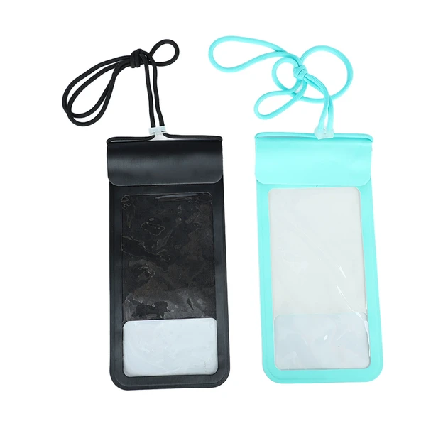Phone Waterproof Bag Touch Screen Dustproof Protective Underwater Cellphone Pouch with Camera Window for Diving 2pcs