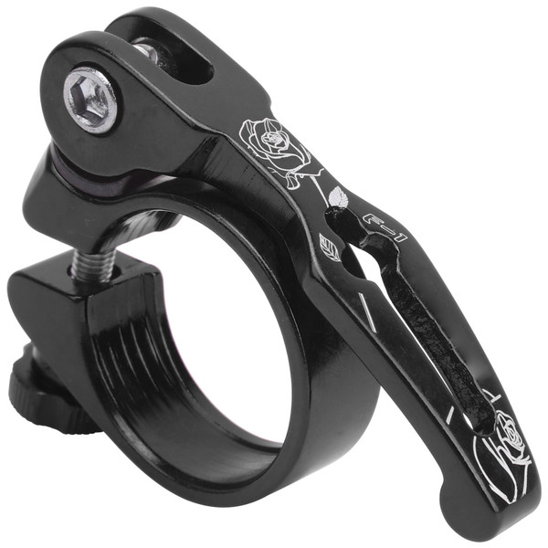 31.8MM Bike Seat Clamp Aluminum Alloy Quick Release Mountain Road Bike Seatpost ClampBlack
