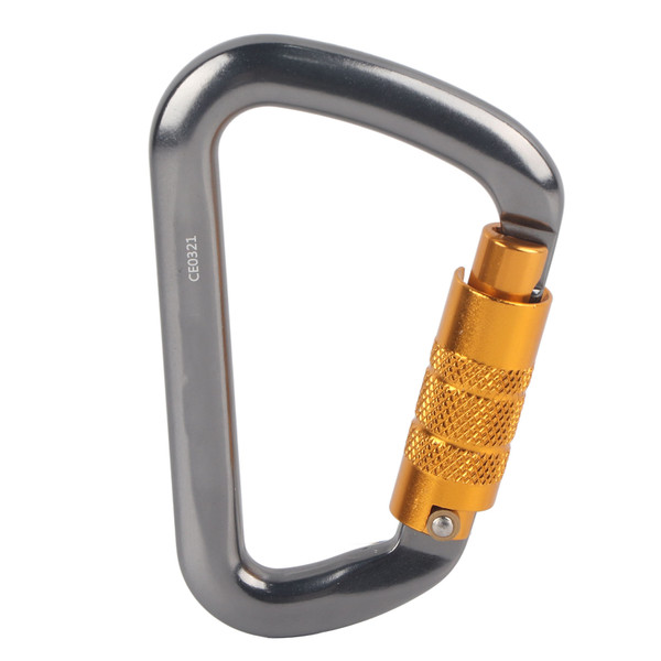 Outdoor Mountaineering Carabiner Rock Climbing Main Lock D Type Automatic Lock Safety Buckle