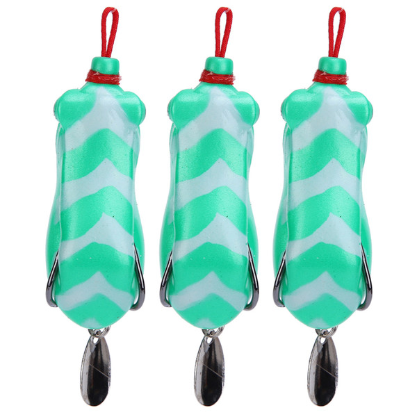 3Pcs Artificial Simulation Soft Sequin Fishing Lure Bait Fishing Accessory 5.5cm3#
