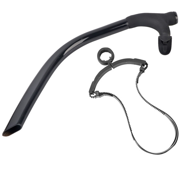 Silicone Swimming Front Breathing Tube Training Professional Adults Snorkel Diving Tube(Black)