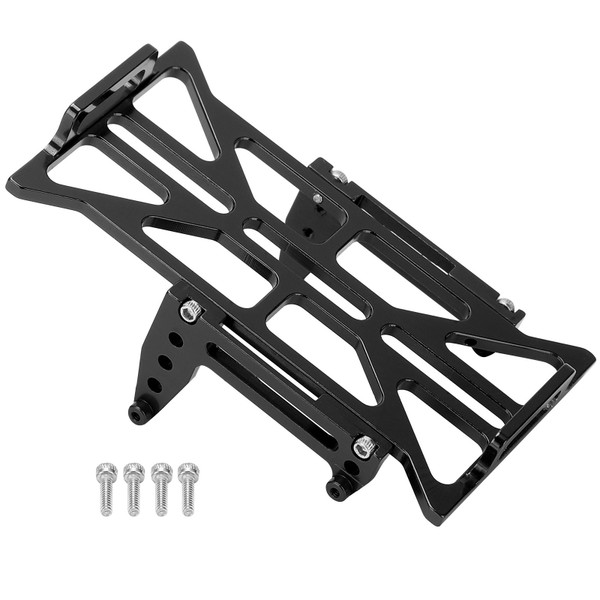 RC Aluminum Alloy Battery Board Bumper Replacement for Axial SCX24 90081 C10 1/24 RC CarBlack
