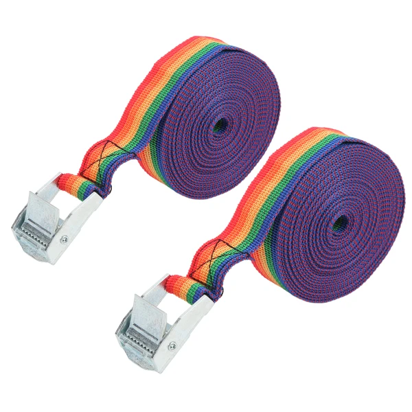 Lashing Strap Adjustable Zinc Iron Buckle Ratchet Tie Down Strap with Quick Release Cam3 m / 9.8ft
