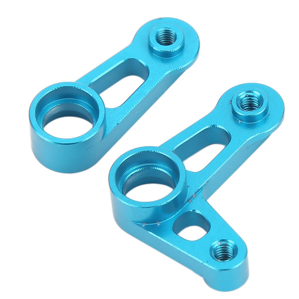 RC Steering Arm Kit Aluminum Alloy Flexible RC Steering Servo Horn Arm for Tamiya XV01 FF03 1/10 RC Car Blue