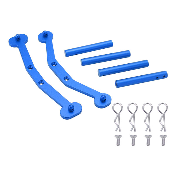 RC Car Shell Column Mount Aluminum Body Mount Kit with Body Posts for ARRMA Senton 1/10 RC CarBlue