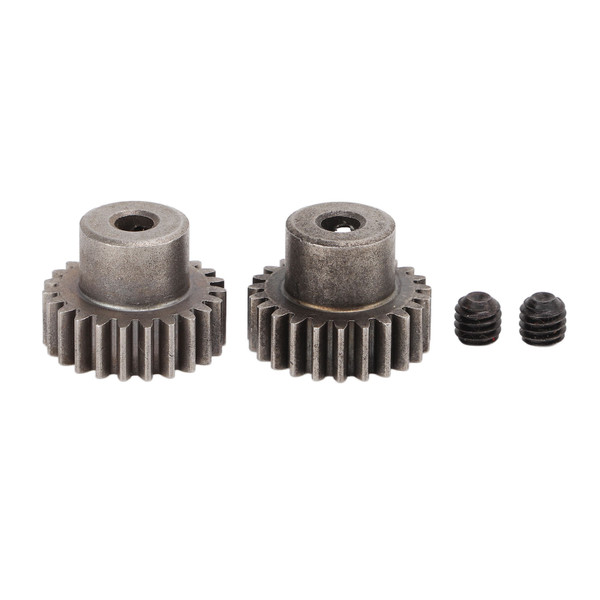 2PCS/Set RC Metal Pinion Motor Gear Set for HSP 94107 94111 94123 94170 1/10 RC Car23T
