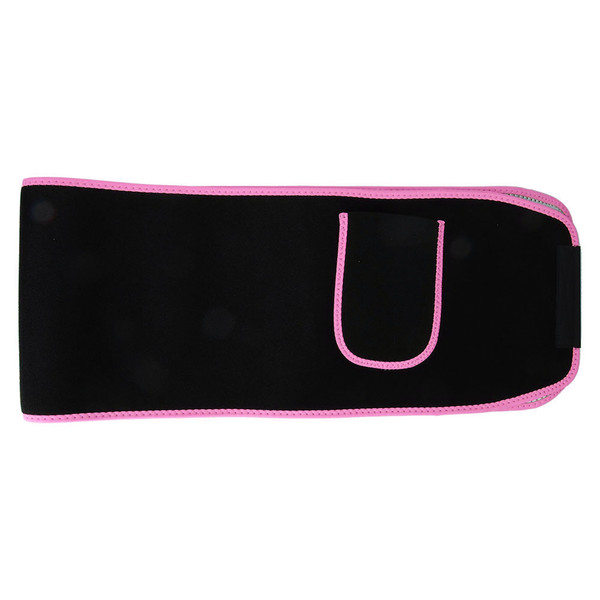 Unisex Waist Trimmer Belt Nano Sliver Coating Sweat Sauna Wrap Weight Loss Fat Burner(Pink S)