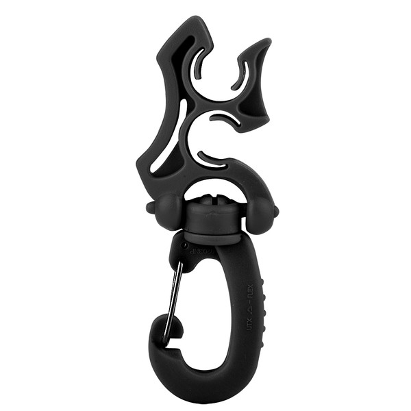 Scuba Diving Double BCD Hose Holder Clip Regulator Retainer Buckle Hook for Snorkeling (Black)