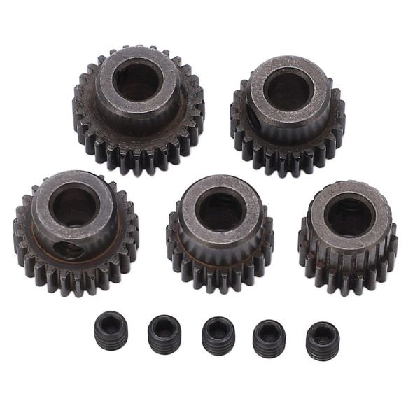 5PCS 48DP Motor Gear 5mm Shaft Hole 20T 22T 24T 26T 28T Gear Pinion for Monster 1/10 RC Truck