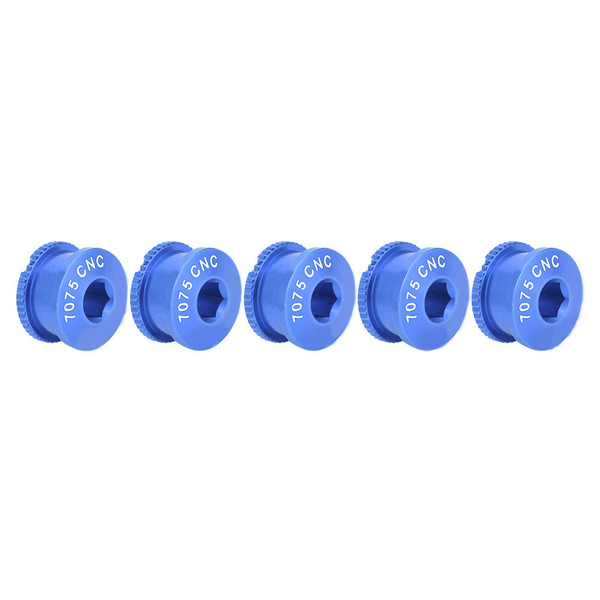 Bikes Road Bicycles Chainwheel Screws Bolts & Nut Parts for Single Dental Plate Blue