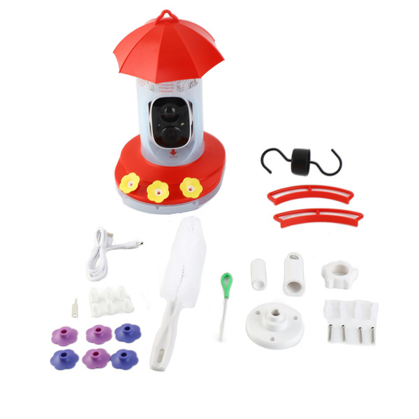 Smart Bird Feeder with Camera Wireless Outdoors Bird Feeder for Garden Backyard