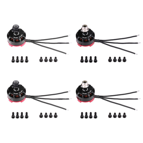 4Pcs/Set RS2205 2300KV CW CCW Motor Remote Control Accessory for RC Racing Quadcopters