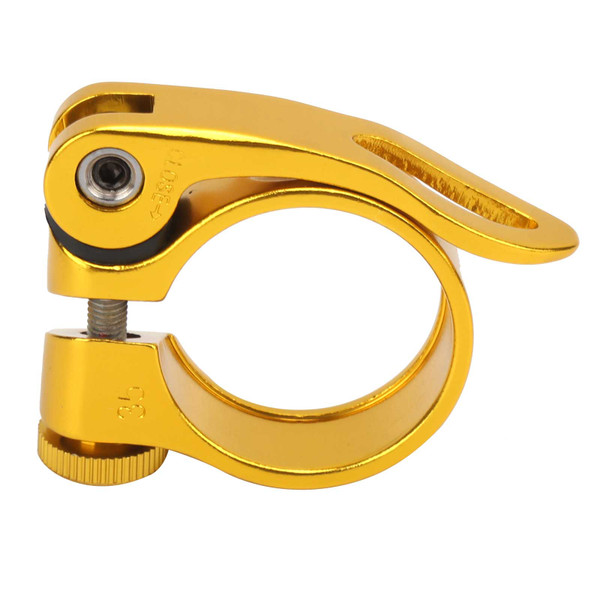34.9mm Durable Bicycle Quick Release Seatposts Clamp Aluminum Alloy Seat Tube ClampGolden