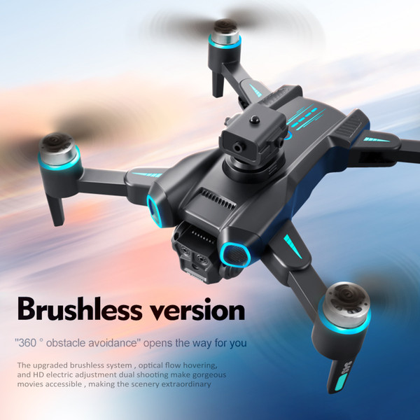 Remote Control Drone with Camera 4K Dual Camera Foldable Drone Obstacle Avoidance Brushless Motor Optical Flow Localization Remote Control Quadcopter with Gesture Photography Trajectory Flight for Kids Adults Storage Bag Package 2 Battery