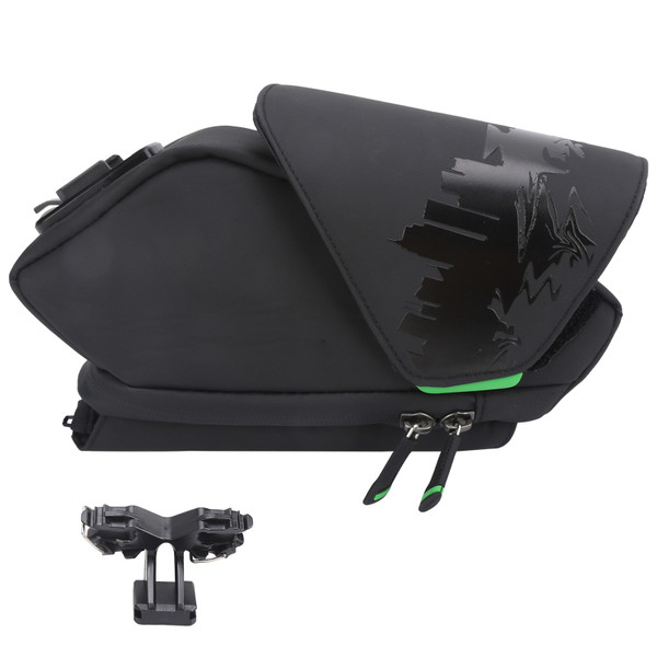 Bicycle Saddle Bag Cycling Waterproof Bike Tail Bag Under Seat with Water Bottle Pocket