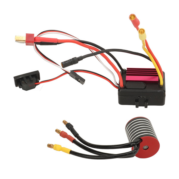 2430 Brushless Motor 35A Brushless ESC Accurate Brushless Motor ESC Set for Traxxas 1/16 1/18 RC Car 7200KV