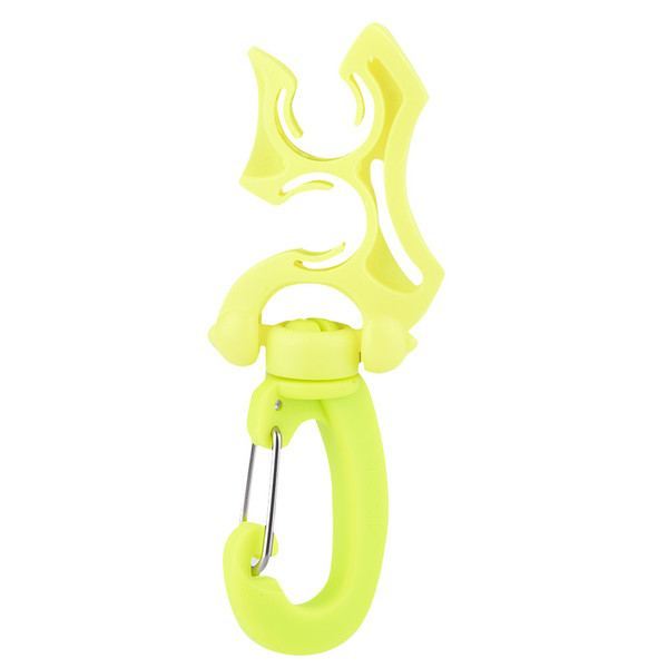 Scuba Diving Double BCD Hose Holder Clip Regulator Retainer Buckle Hook for Snorkeling (Yellow)