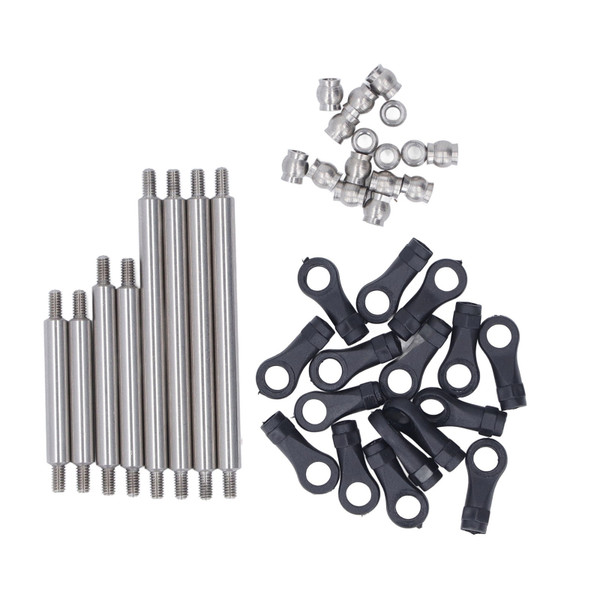 RC Rod Link Kit Rust Proof Stainless Steel Suspension Link Set Replacement for Traxxas 1/18 RC Tracked Vehicle
