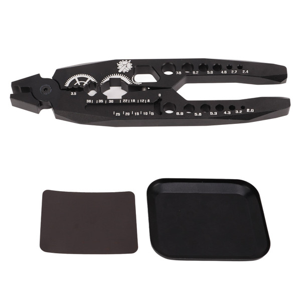 RC Car Shock Absorber Clamp Pliers with Tray Aluminum Alloy Shock Absorber Assembly Disassembly Tool for 1/8 1/12 RC Car