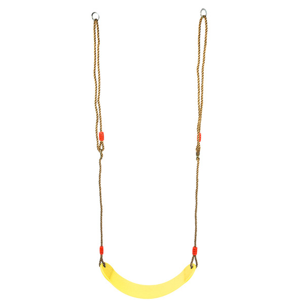 EVA Soft Adjustable Board Swing Seat with Rope Children Fitness Hanging Swing Chair Toy(Yellow)