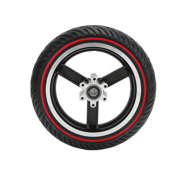 LYH L002 8.5 Inch Honeycomb Front Wheel Hub Electric Scooter Front Tire Replacement Parts for Kugoo M4 Scooter Red