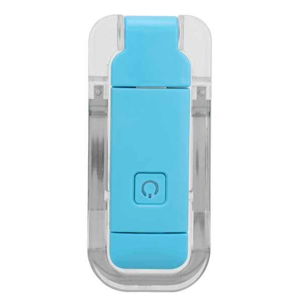LED Bookmark Light USB Rechargeable 3 Brightness Warm White Light Portable Clip On Reading Lamp for Night Reading Blue