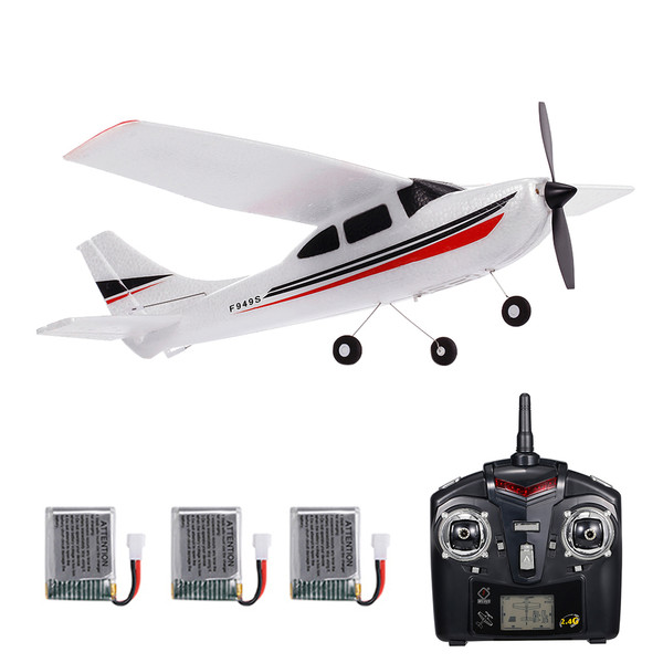Wltoys F949S RC Airplane 2.4G Plane RC Aircraft 3CH  Remote Control EPP Airplane Miniature Model Plane Outdoor  3 Batteries