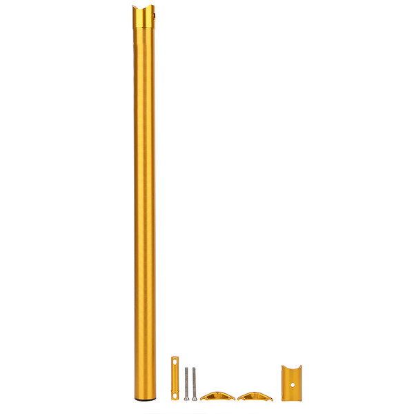 33.9x600 Mountain Bike Lengthen Saddle Seatpost Aluminium Alloy Folding Bicycle AccessoryGolden