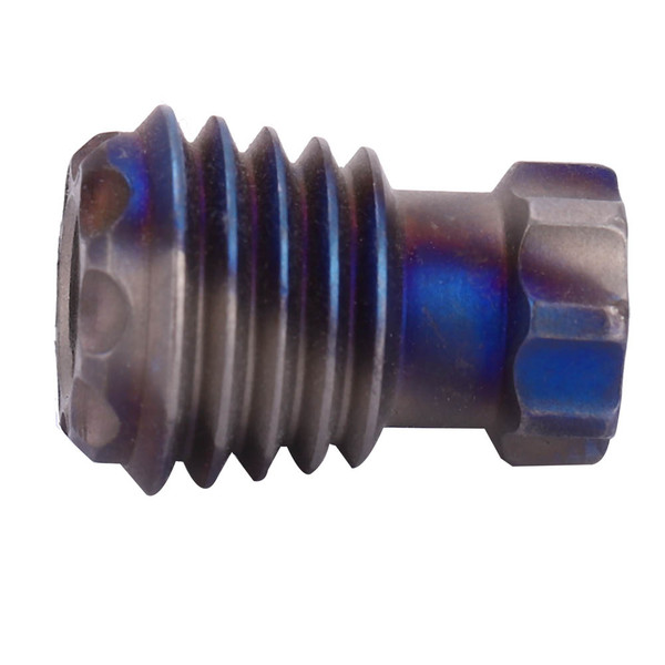 Titanium Alloy Knife Beads Pendant for Outdoor Lanyard Paracord Bracelet Rope(Flame Color)