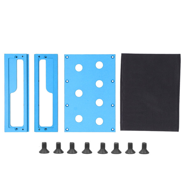 RC Car Work Stand Wear Resistant Aluminum Alloy RC Car Repair Workstation for 1/8 for 1/10 RC Truck Scales Blue