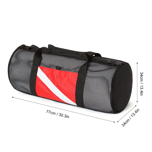 Mesh Duffel Gear Bag Snorkel Equipment Carry Bag for Mask Snorkel Fins Scuba Diving Surfing Gear