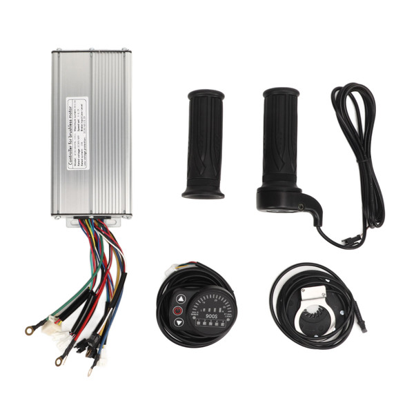 36V 48V 1000W Electric Bicycle Controller Kit 30A Sine Wave Controller LED900S Panel 10B Power Magnetic Point 20X Full Throttle Grip