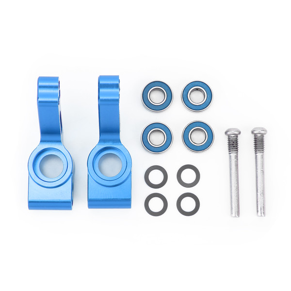 RC Aluminium Alloy Rear Hub Carrier with Bearings for Traxxas Slash 2WD 1/10 RC Car Upgrade PartsBlue