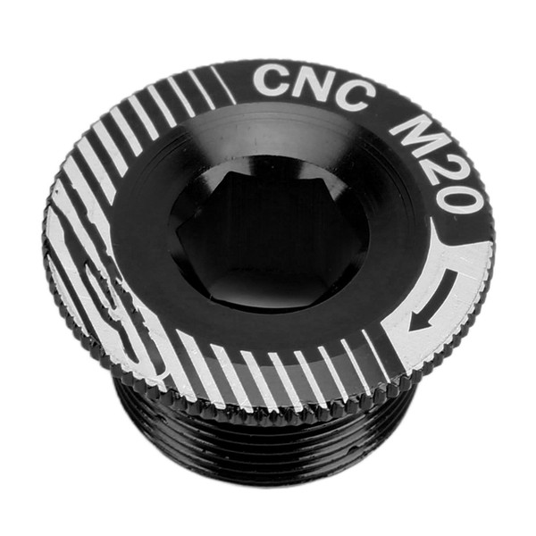 Bicycle Crank Arm Screws Aluminum Alloy M20 Crank Fixing Screw Bike Crankset Arm BoltsM20 Black