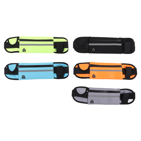 5 Pcs Waist Pack Bag for Running Hiking Travel Workout Dog Walking Outdoors Sports Black Green Orange Blue Grey