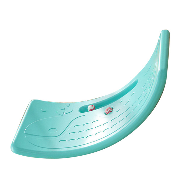 Kids Rocker Board Plastic Load Bearing 50kg / 110.2lb Children's Wobble Board for Exercise Indoor Birthday Gift Mint Green