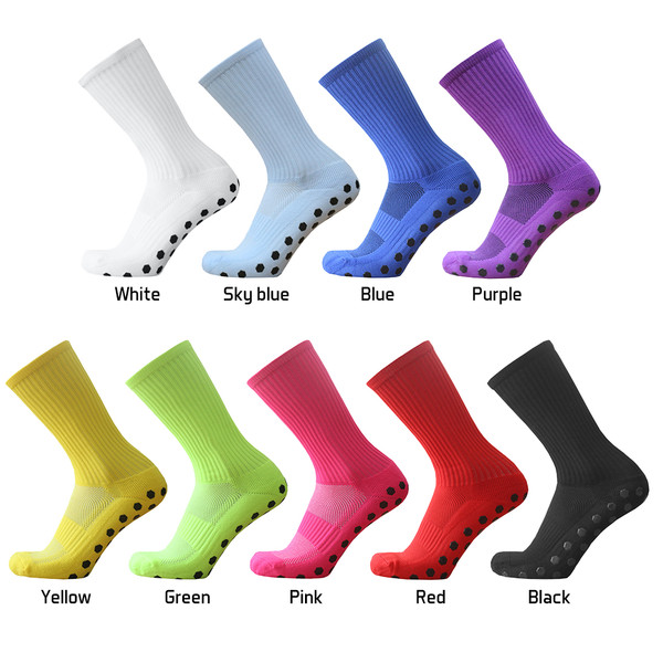 1 Pair Anti Slip Soccer Socks Team Sports Socks Outdoor Fitness Breathable Quick Dry Socks Wear-resistant Athletic Socks Anti-skid Socks For Football Basketball Hockey Sports