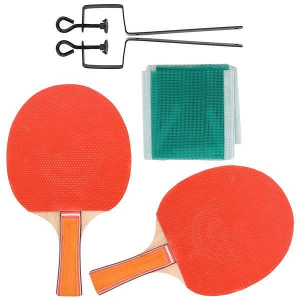 Pure Wood Base Plate Double Sides Cover Training Table Tennis Paddle Bat Ping Pong Set Sports EquipmentTable Tennis Bat Set