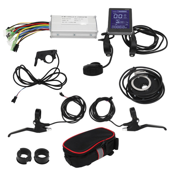 Electric Bike Conversion Kit JN22A Controller GD06 Panel Thumb Throttle Brake Handle Retrofit Kit