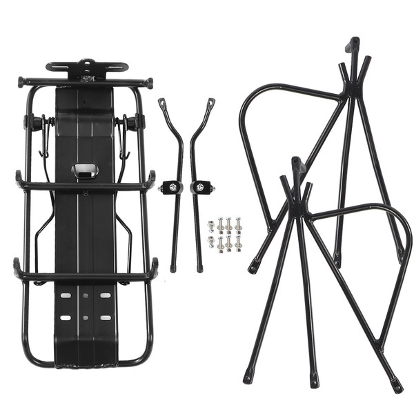 25kg Load Capacity Aluminum Alloy Universal Rear Bicycle Rack Carrier