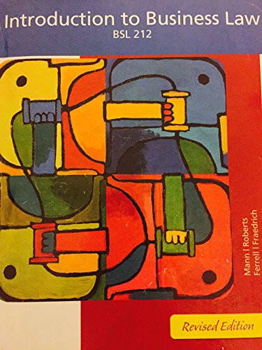 Introduction to Business Law: Revised Edition