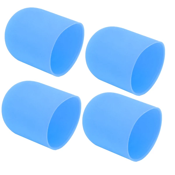4pcs Motor Cover Protective Dust Proof Moisture Proof Soft Cap Accessories for FPV Combo Drone(Blue )