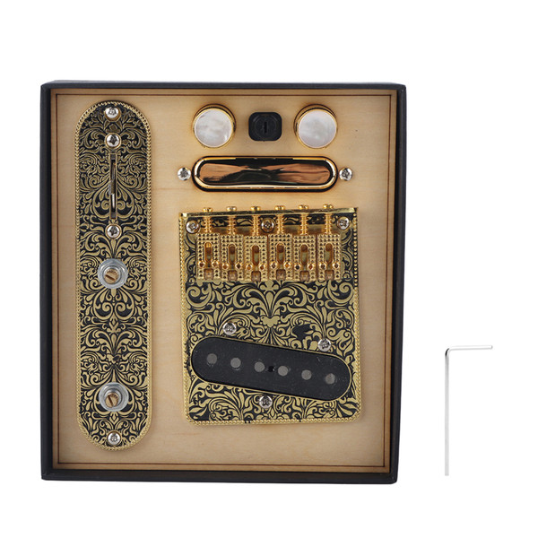 Neck Pickup Musical Accessories Bridge Iron Plate Circuit Black Pattern Gold for TL Guitar