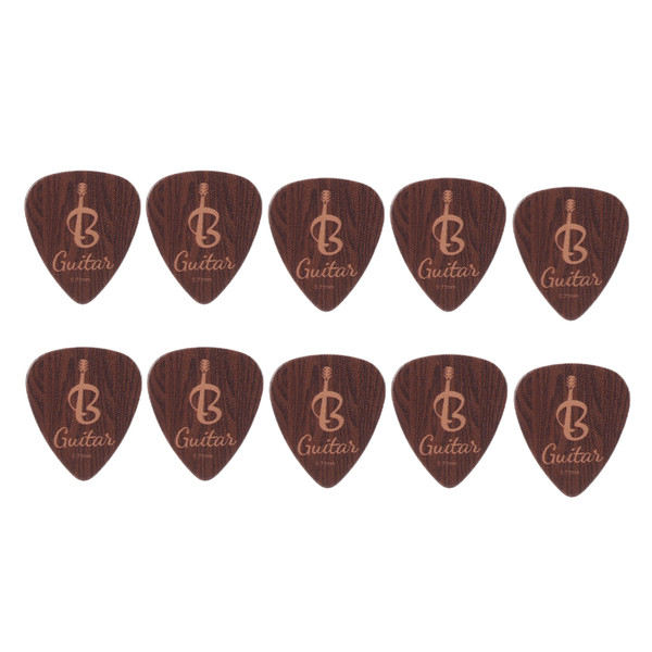 10Pcs Guitar Picks Celluloid Music Instrument Accessories for Acoustic Classical Electric Bass0.71mm Musical Note Pattern