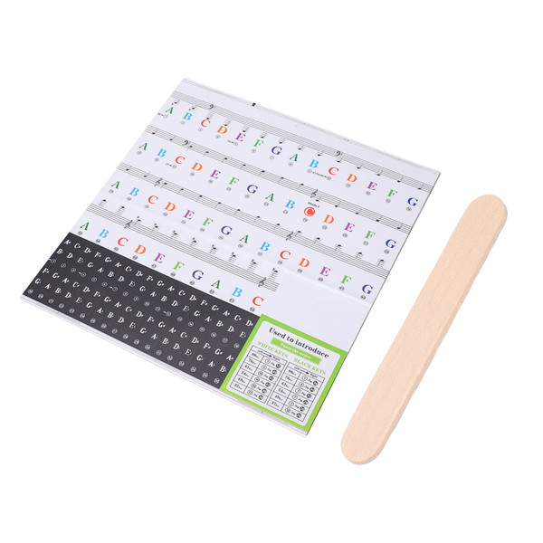 Piano Keyboard Sticker Label Removable Large Note Letter for 37 49 54 61 76 88 Key
