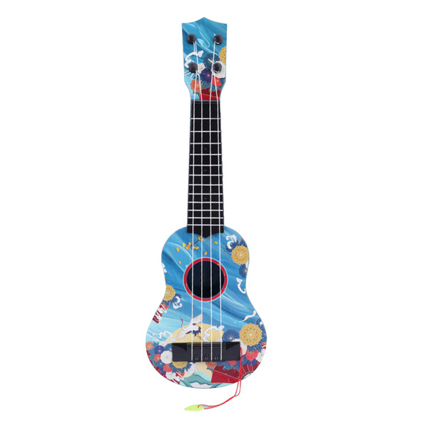 Children Playable Miniature Ukulele Toy Good Resonance Back Frosted Design Stylish Kid Small Ukulele Toy Type 2