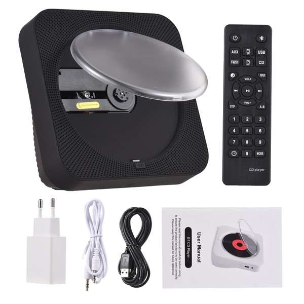 BT5.1 CD Player Portable Music Player FM Radio Desktop CD Runner LED Display 6 Modes A-B Repeat Timer Remote Control